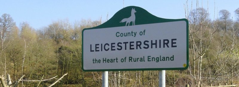 Leicestershire sign banner image