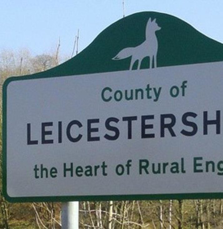 County of Leicestershire sign