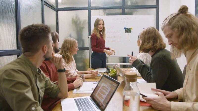 Young People in an office meeting