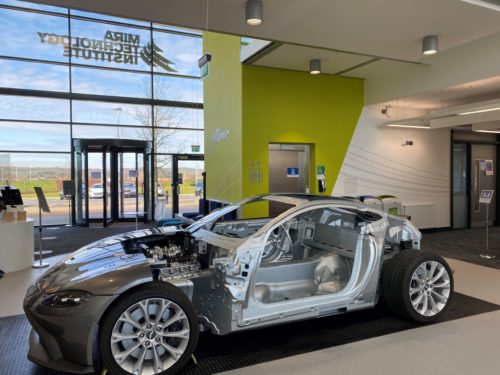 Aston Martin Vantage AM6 cutaway at the MTI