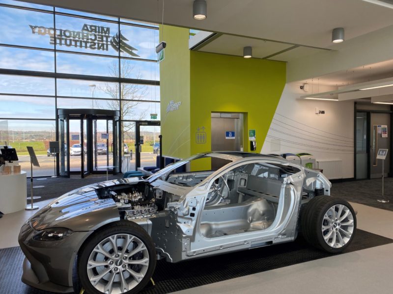 Aston Martin Vantage AM6 cutaway at the MTI