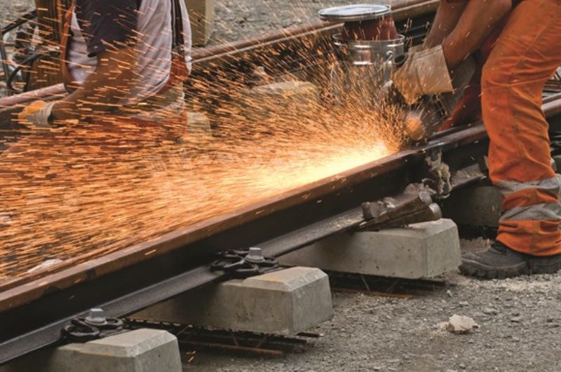 Engineers on railway