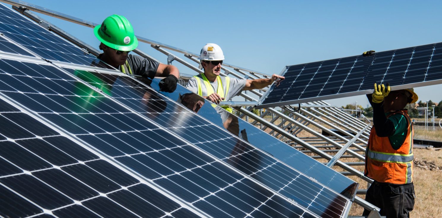 Installing solar panels