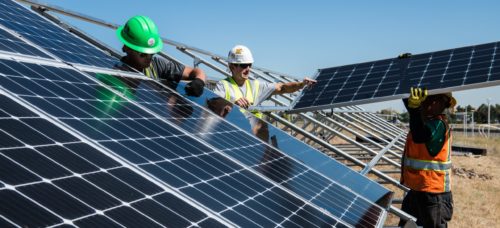 Installing solar panels