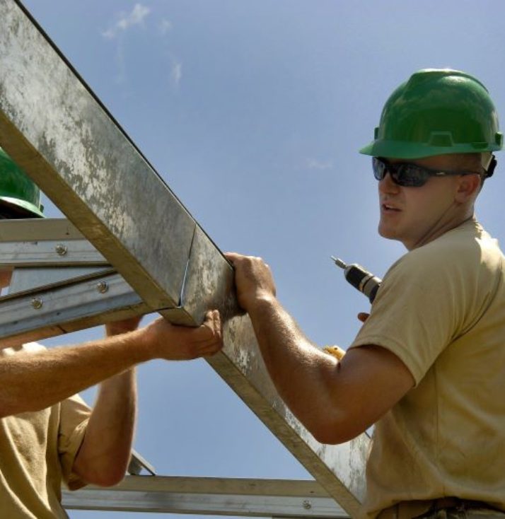 construction builders at work