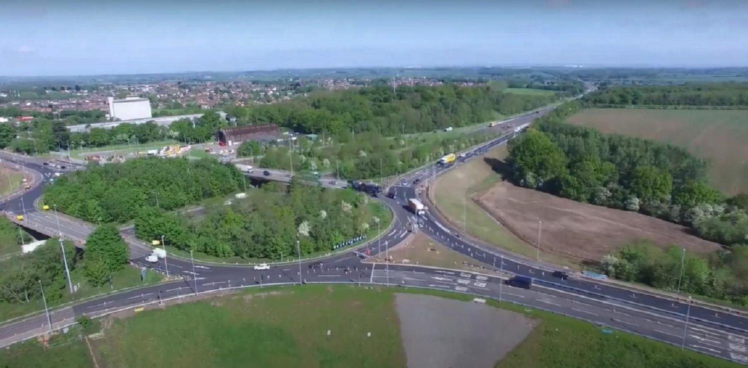 M1 J23 Roundabout June 2021