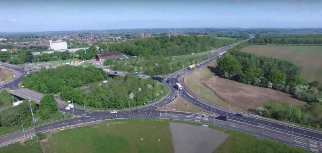 M1 J23 Roundabout June 2021