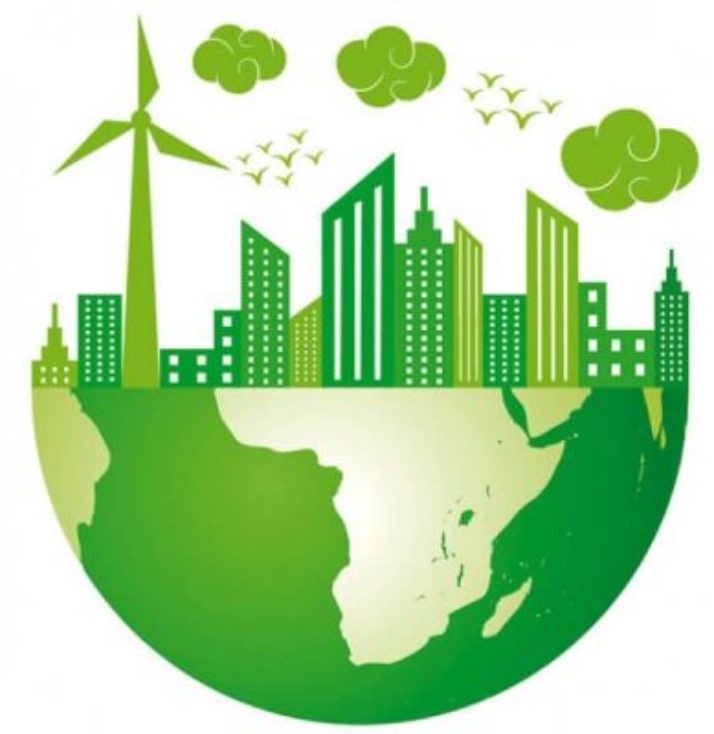 Net Zero Green low carbon skyline