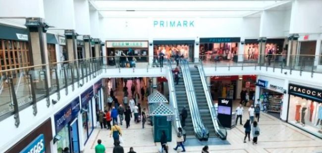 Internal view of the Haymarket shopping centre