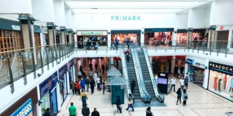 Internal view of the Haymarket shopping centre