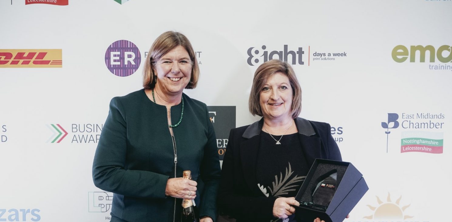 EMC Winners Marion Plant OBE FCGI, and Lisa Bingley, MTI