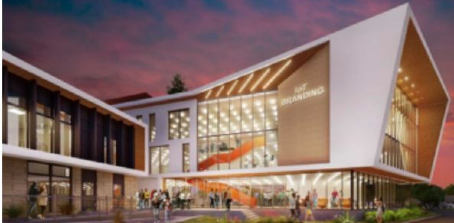 Architectural impression of the new Institute of Technology building