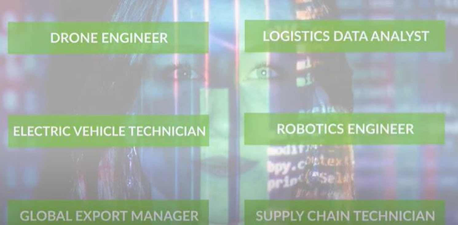 A list of Logistics Job Titles and somebody looking at them